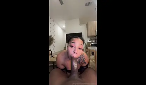 Ebony bbw with big boobs and fat ass loves bbc